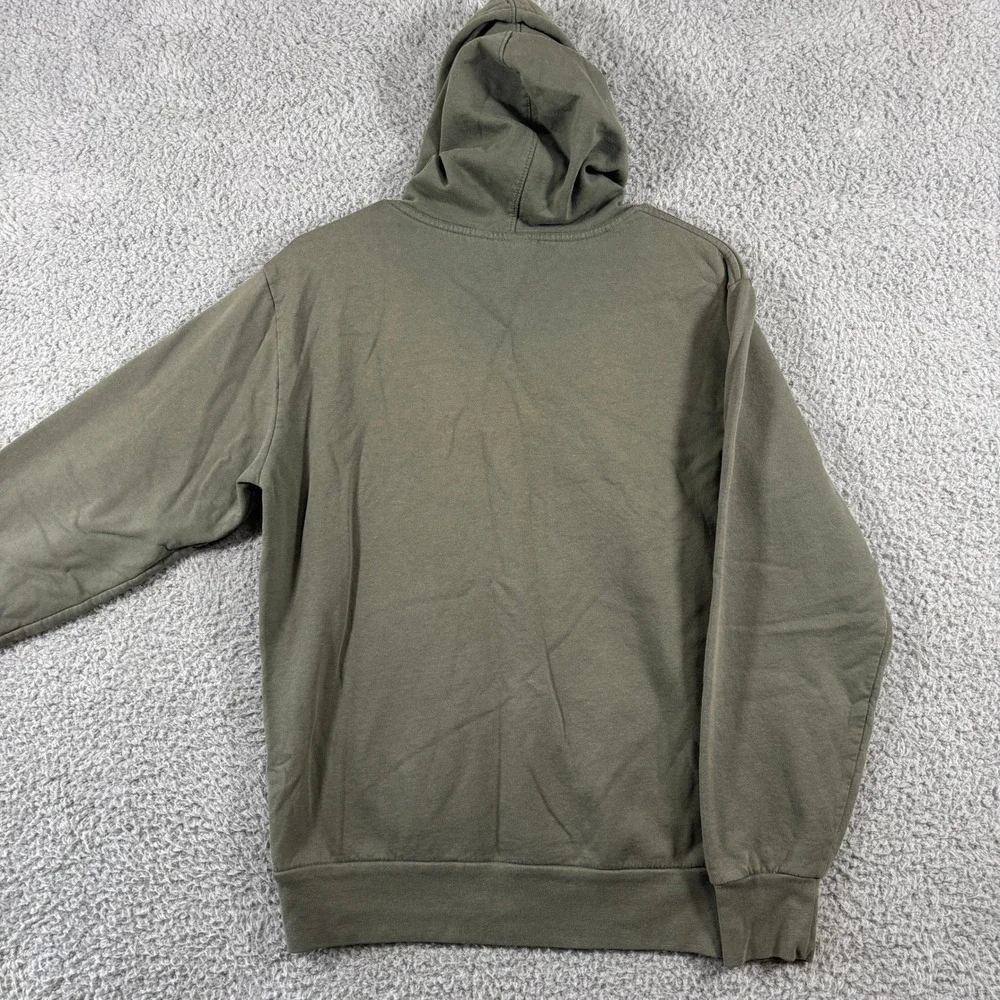 Disney Mickey Mouse Mens Small Olive Green‎ Geometric Graphic Pullover Hoodie S